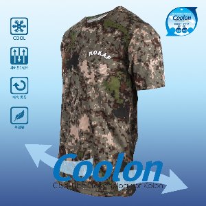 [국산] ROKA 쿨론 반팔 로카티 공군디지털 군인 군용 티셔츠
