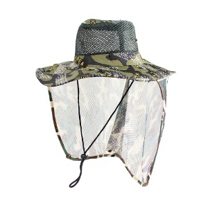 넥커버 정글 망사 모자 카키코리아 군인 군용 여름 모자