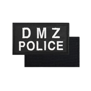 DMZ POLICE 패치 검정흰사 민정경찰 컴뱃셔츠 군인 와펜