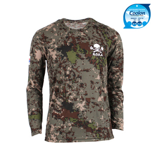 쿨론 긴팔 ROKA 백골부대 로카티 디지털 군대 군인 군용 티셔츠