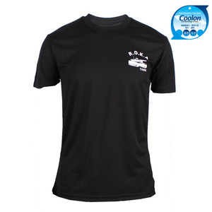쿨론 반팔 ROKA 기갑부대 로카티 검정 군대 군인 군용 티셔츠
